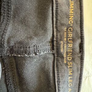 Chico’s Slimming Girlfriend Slim Leg Jeans - Gray muted zebra print